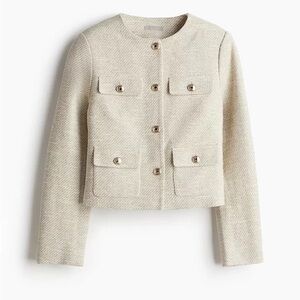 Women's Cream Tweed Jacket